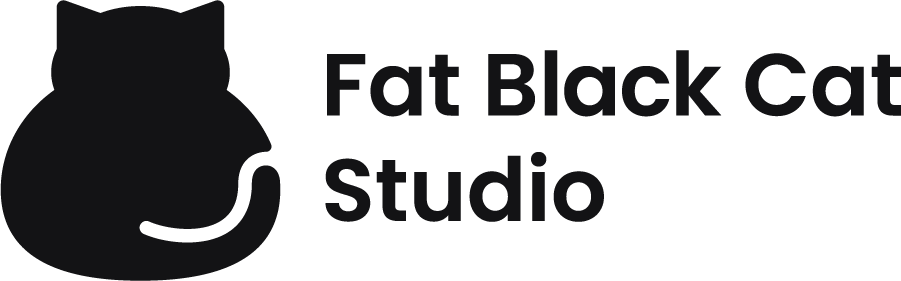 Fat Black Cat horizontal logo