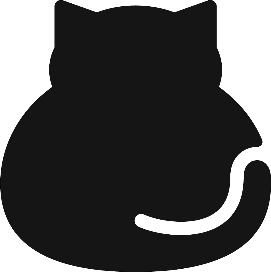 Fat Black Cat icon logo