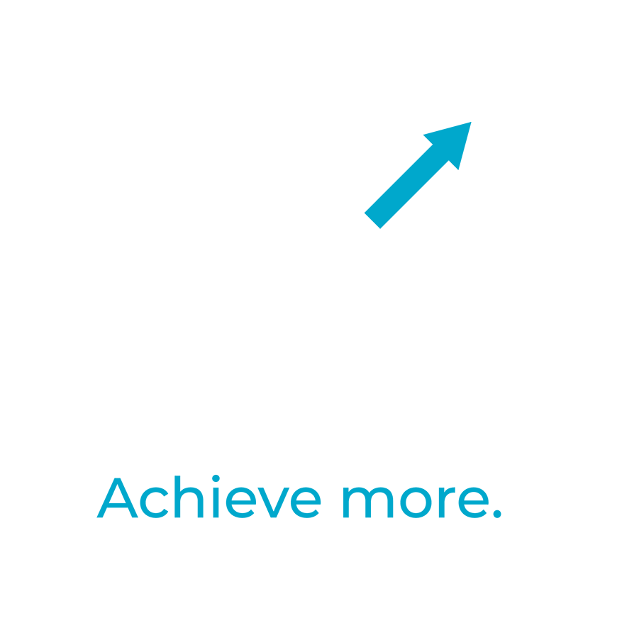Humanagement logo white on blue